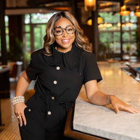 Lady Stay Goal'd Black Jogger Jumpsuit