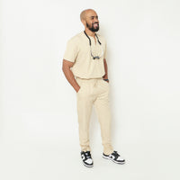 Men's Khaki Stay Goal'd Scrubs