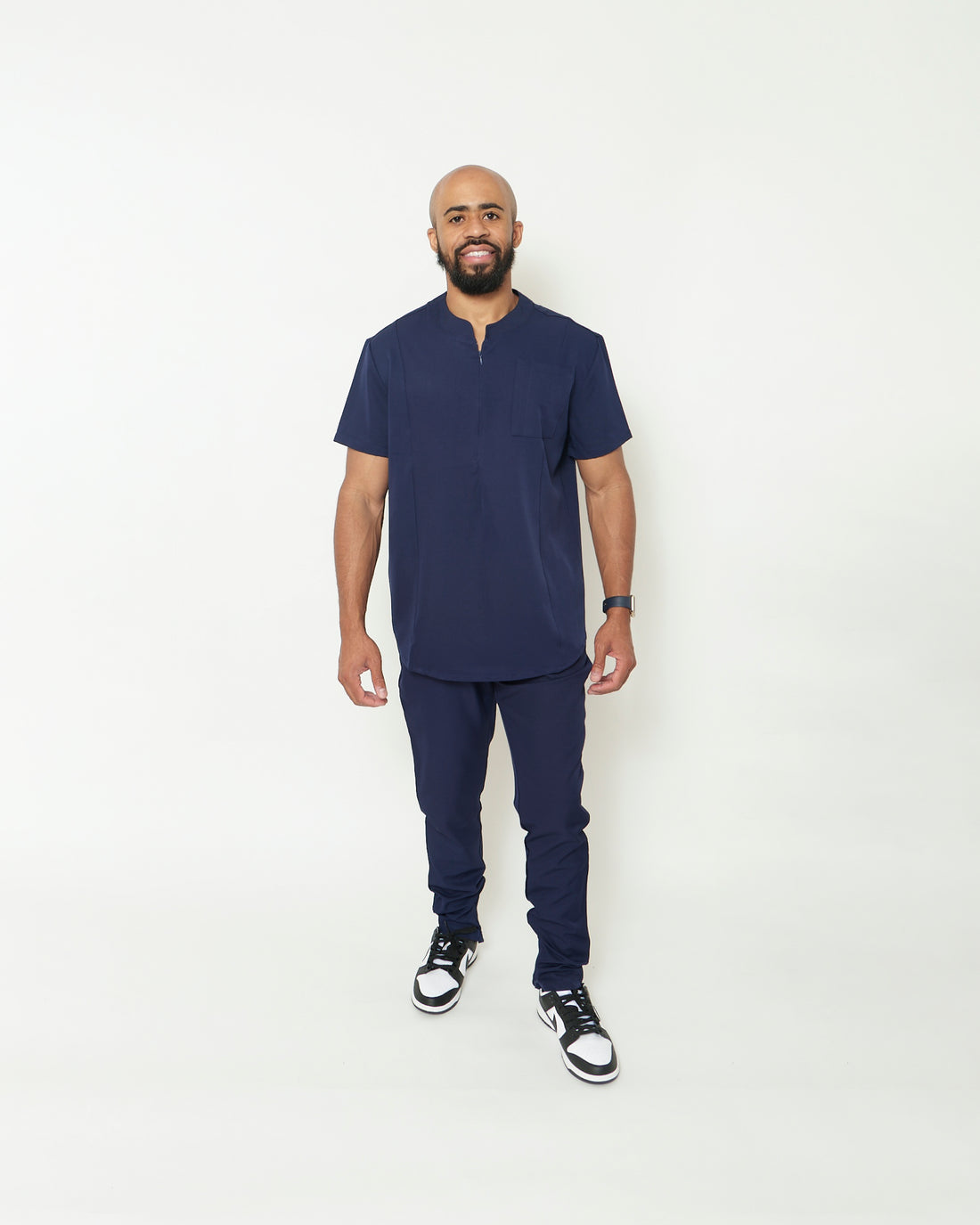 Men's Navy Stay Goal'd Scrubs