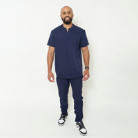 Men's Navy Stay Goal'd Scrubs