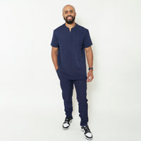 Men's Navy Stay Goal'd Scrubs