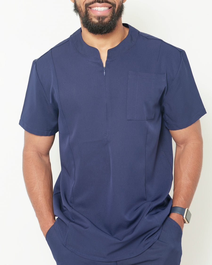 Men's Navy Stay Goal'd Scrubs